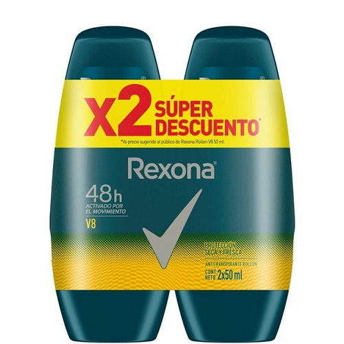 REXONA D.Roll-On*50 V8*2U Cj*6