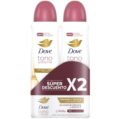 Dove D.Aer Calénd*2 Und 150ml  Cj*6