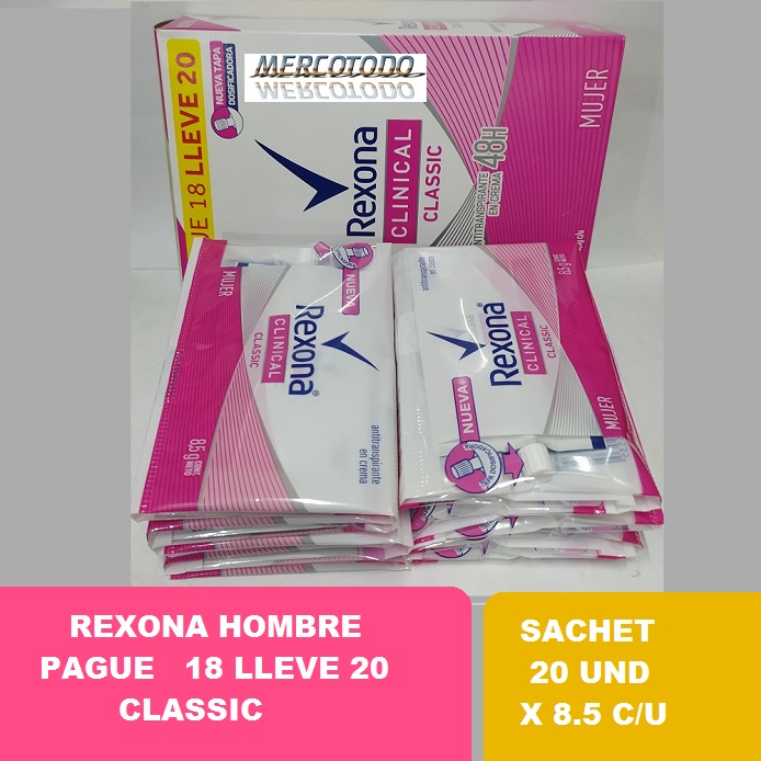 REXONA D.SACHET*20 MUJER CJ*24
