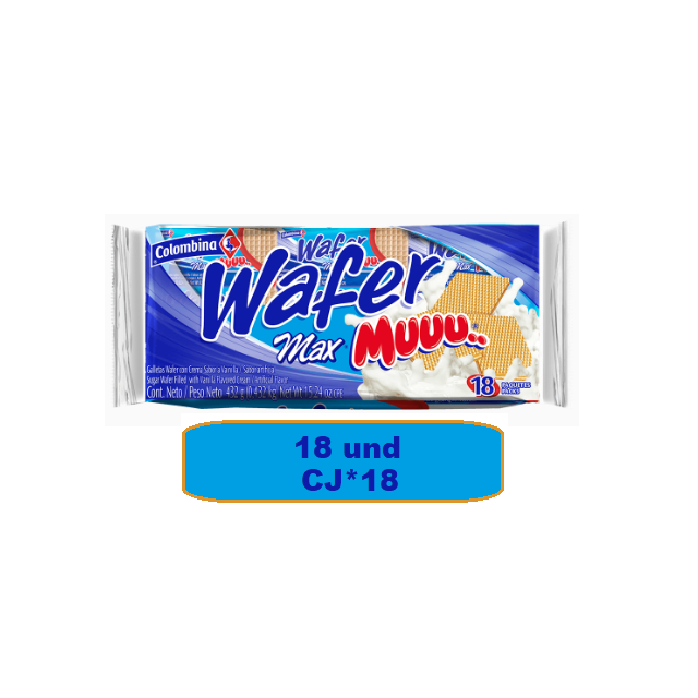 Muuu.. Wafer Max*18 Paq Caj*18