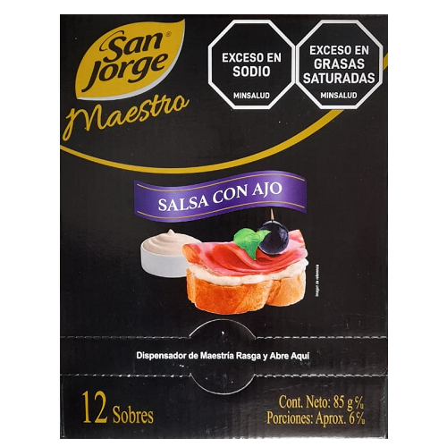 San J. Salsa Con Ajo*85g Disp*12s Cj*6