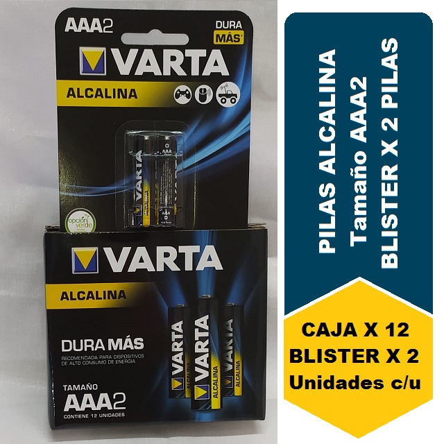 VARTA ALCALINA AAA Blister*2 und Cj*12