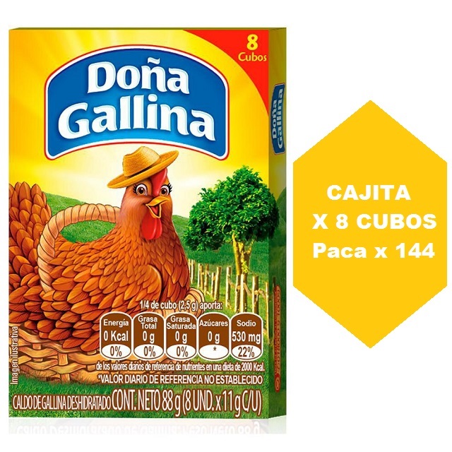 DOÑA GALLINA*8 cubos Cj*144