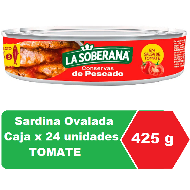 La Soberana Oval Tomat*425g Cja*24 und