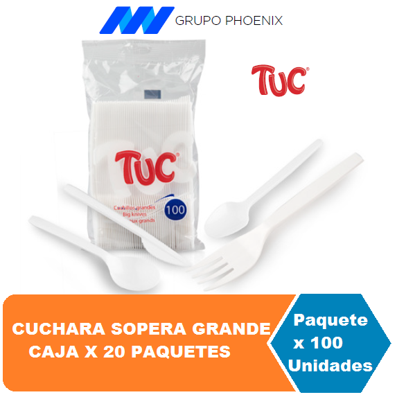 TUC Cuchara Grande*100u Cj*20 Paq