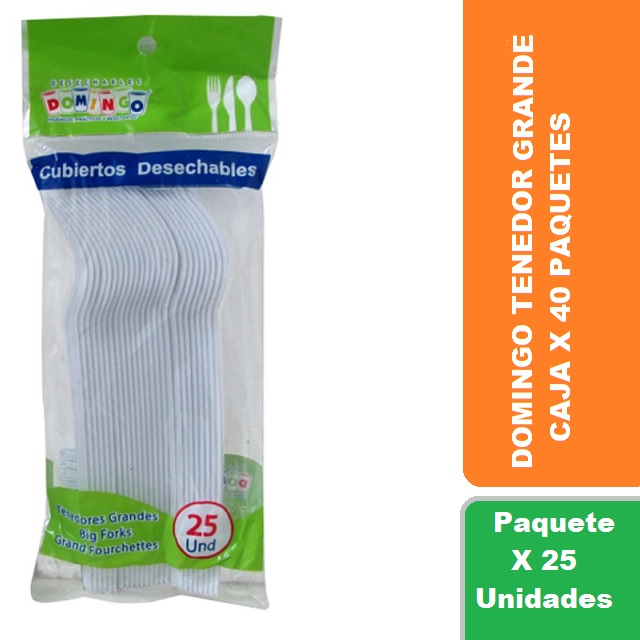 Domingo Tenedor Grand*25u Cj*40 Paq