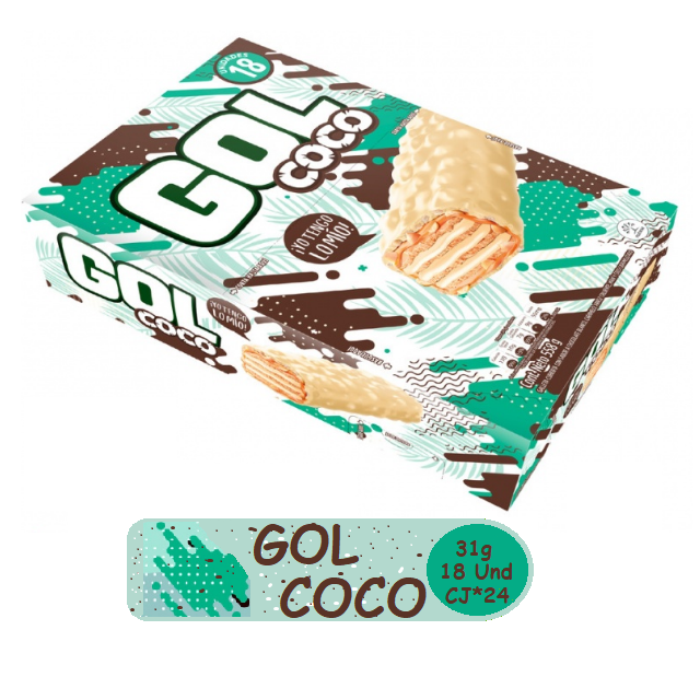 Gol Barra Coco*31g Sachet*18u Cj*12