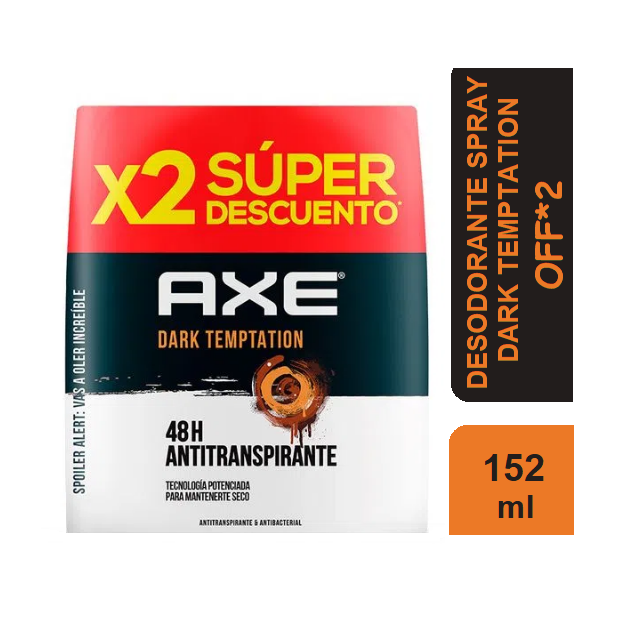 AXE Desodorante Spray*152ml Off*2 Und