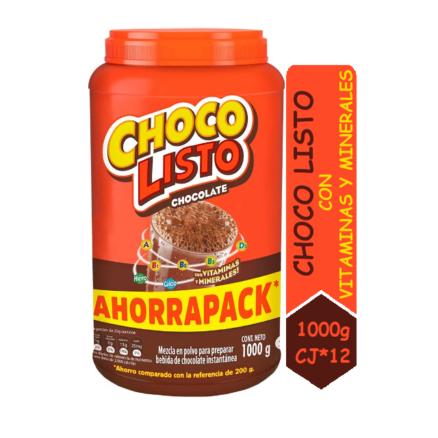 CHOCOLISTO Tarro*1100g CJ*12