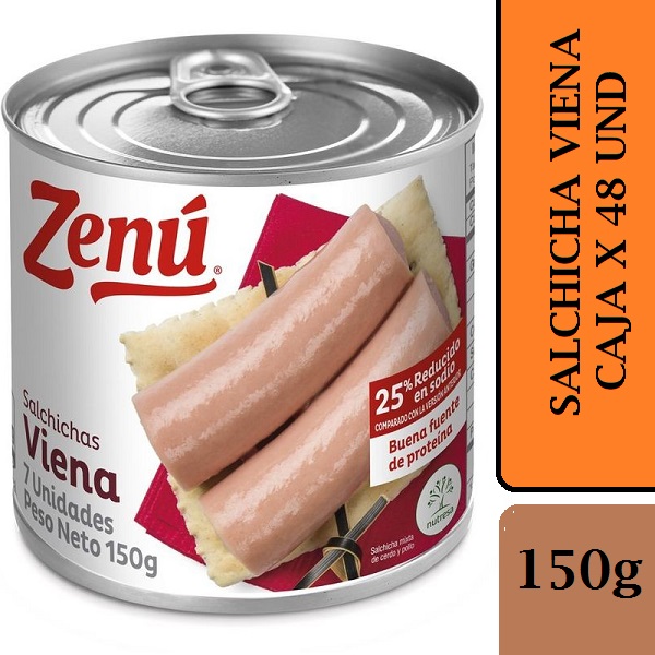ZENU Salchicha Viena*150g CJ*48