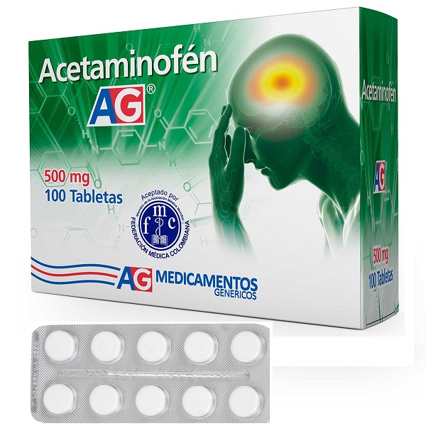 AG Acetaminofen*500mg Cj*100 Tabl