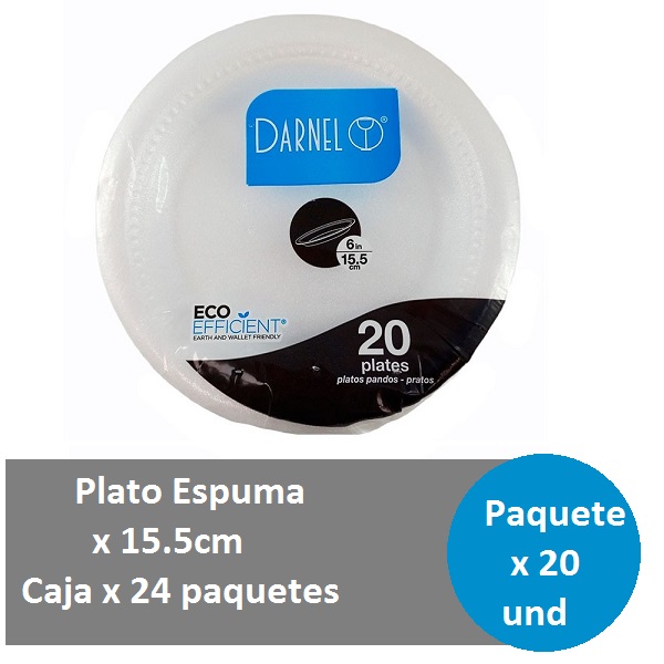 DARNEL Plato*15.5cm*20u Cj*24
