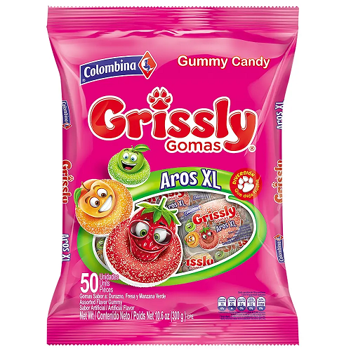 Gom.Grisly Aros Acidos Xl *50u Cj*16