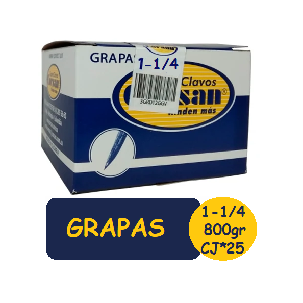 CORSAN Grapas*1"1/4X9mm Cj*25