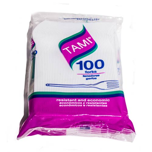 TAMI Tenedor Pac*100u Cj*10