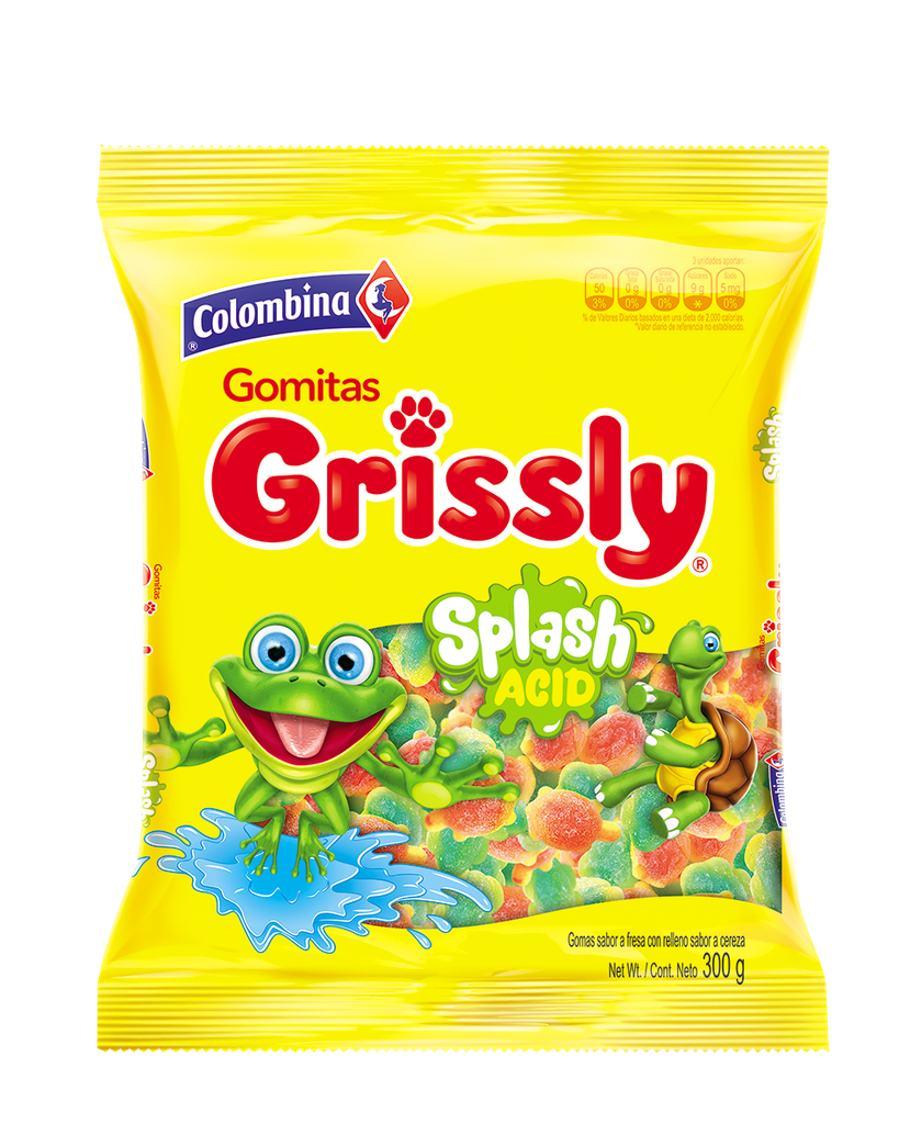 Grisly Gomas Splash Acid*300gr Cj*16u