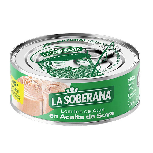 La Soberana Atún Aceite Soya*140g Cj*48