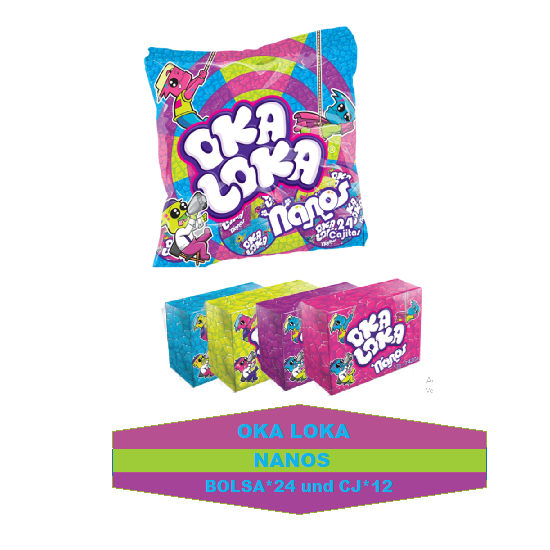 Oka Loka Nanos Bolsa*24 und Caj*12