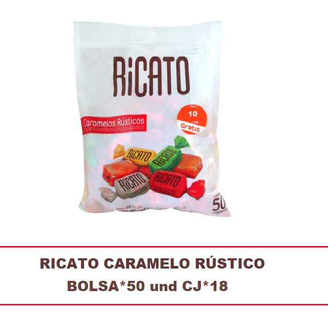Ricato Caramelos Rústicos*50 und Caj*18