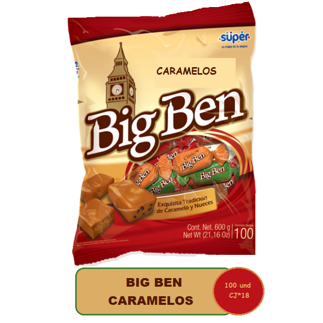Big Ben Caramelos*100 und Caj*18