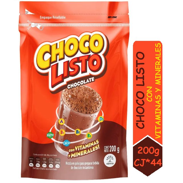 CHOCOLISTO Bolsa*200g CJ*44