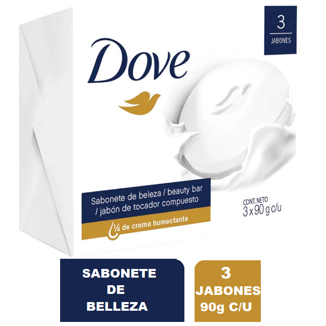 DOVE Jabon tocador*90g Paq*3 CJ*16