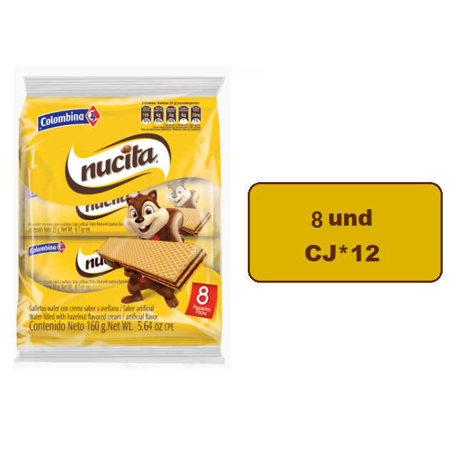 Nucita Wafer Con Avellanas*8 und Caj*24