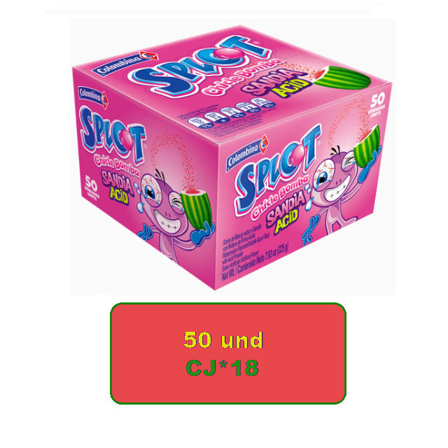Splot Acidd Sabores Surt*50 und Caj*18
