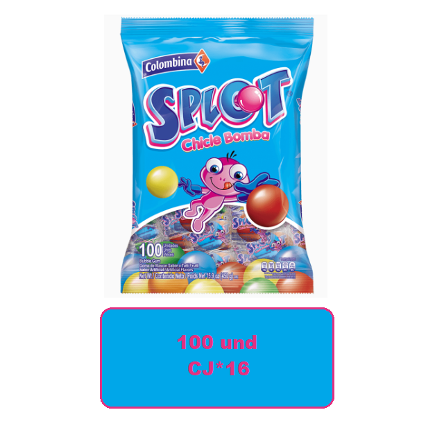 Splot Chicle Bomba*100 und Caj*16