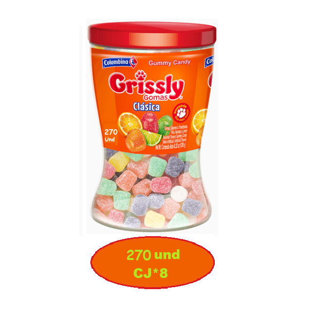 Grisly Gomas Clásicas Pote*270 und Caj*8