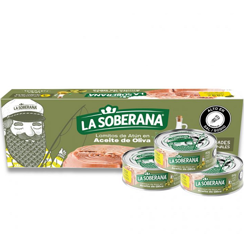 La Soberana Atún AC Oliv 3u*80g Cj*12