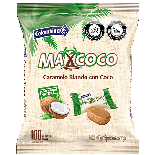 Max Coco Caramelo Bland*100 Cj*16