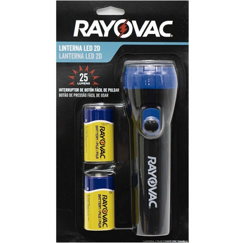 RAYOVAC Linterna LED+2 Pilas Cj*6