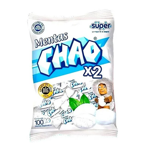 CHAO Menta*2 Bolsa*100 und Cj*18