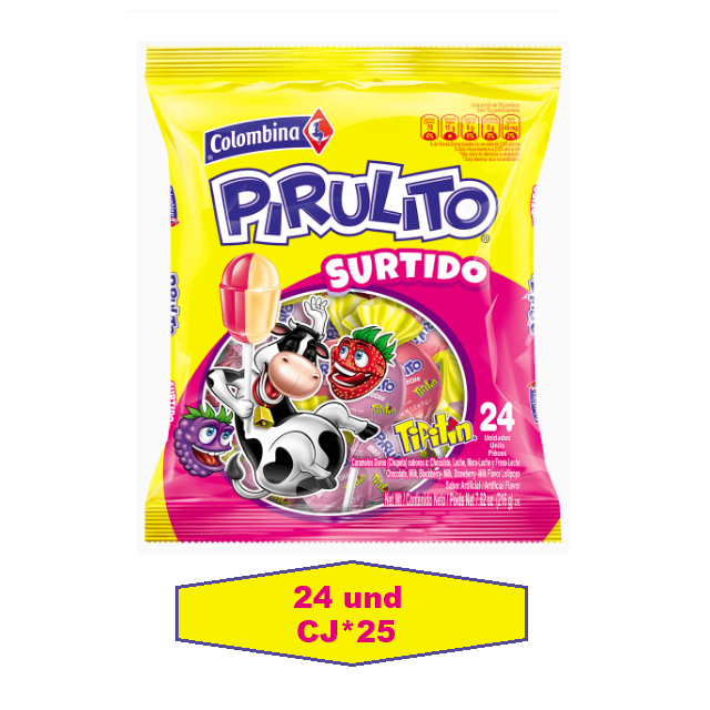 Tipitín Pirulito Surtido*24 und Caj*25