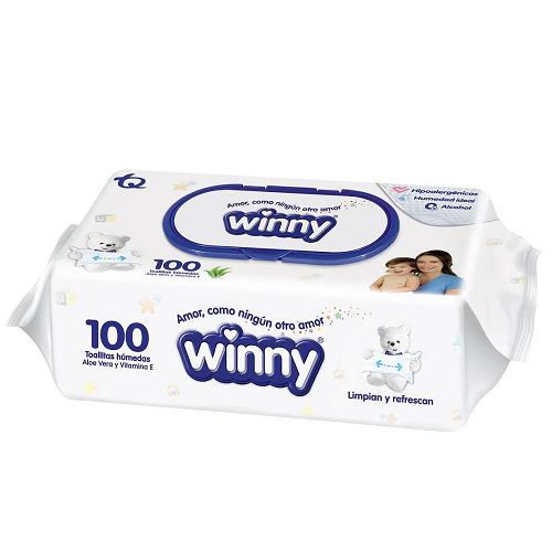 WINNY Toallitas Vit-E*100u Cj*24