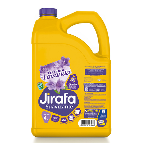 Jirafa Suavizante*4 L Cj*4