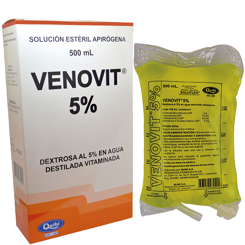 VENOVIT 5% Dextrosa*500 ml Cj*30