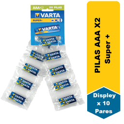 [2949] VARTA AAA*2 und Displey*20 Pilas Cj*12