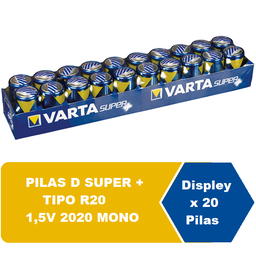 [2961] VARTA Pila D2 Bandeja*20 und Cj*12