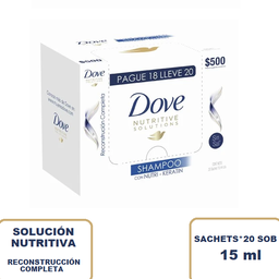 [1727] DOVE SH.Sachet*12 Sob*15ml Recons Compl