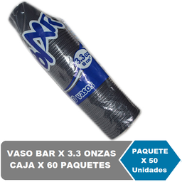 [1293] BAR Vasos*3.3 onz Cj*60 Paquetes