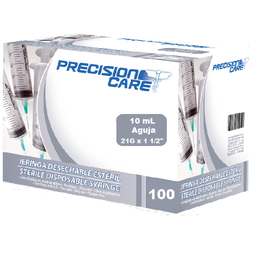 [2113] Jeringa Desechable Estéril 10mL Aguja 21G*1 1/2"