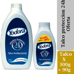 [3036] Yodora Talco Oferta*300g+90g cj*12