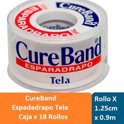 [1684] CureBAnd Espad.Tela*1.25cm*0.9m Cj*18