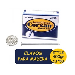 [3114] CORSAN Clavo Para Madera*2"X12mm Cj*50
