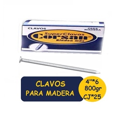 [3116] CORSAN Clavo Para Madera*4"X6mm Cj25
