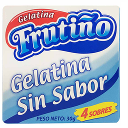[4105] FRUTIÑO Gelat Sin*30 g 4 Sab Cj*48