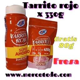 [4122] TARRITO Rojo*330+Fresa*80g Cj*26