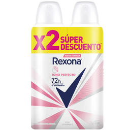 [3291] REXONA D.Aer*150ml Tono Perf*2 Und Cj*6